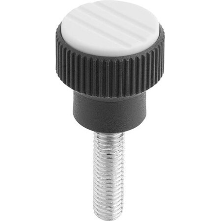 KIPP Knurled Knobs, external thread, metric K0247.1065X15